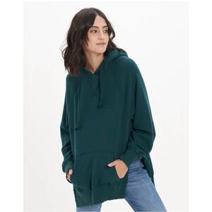 American Eagle Women’s Oversized Lightweight Hoodie Sweatshirt Green Cozy Small